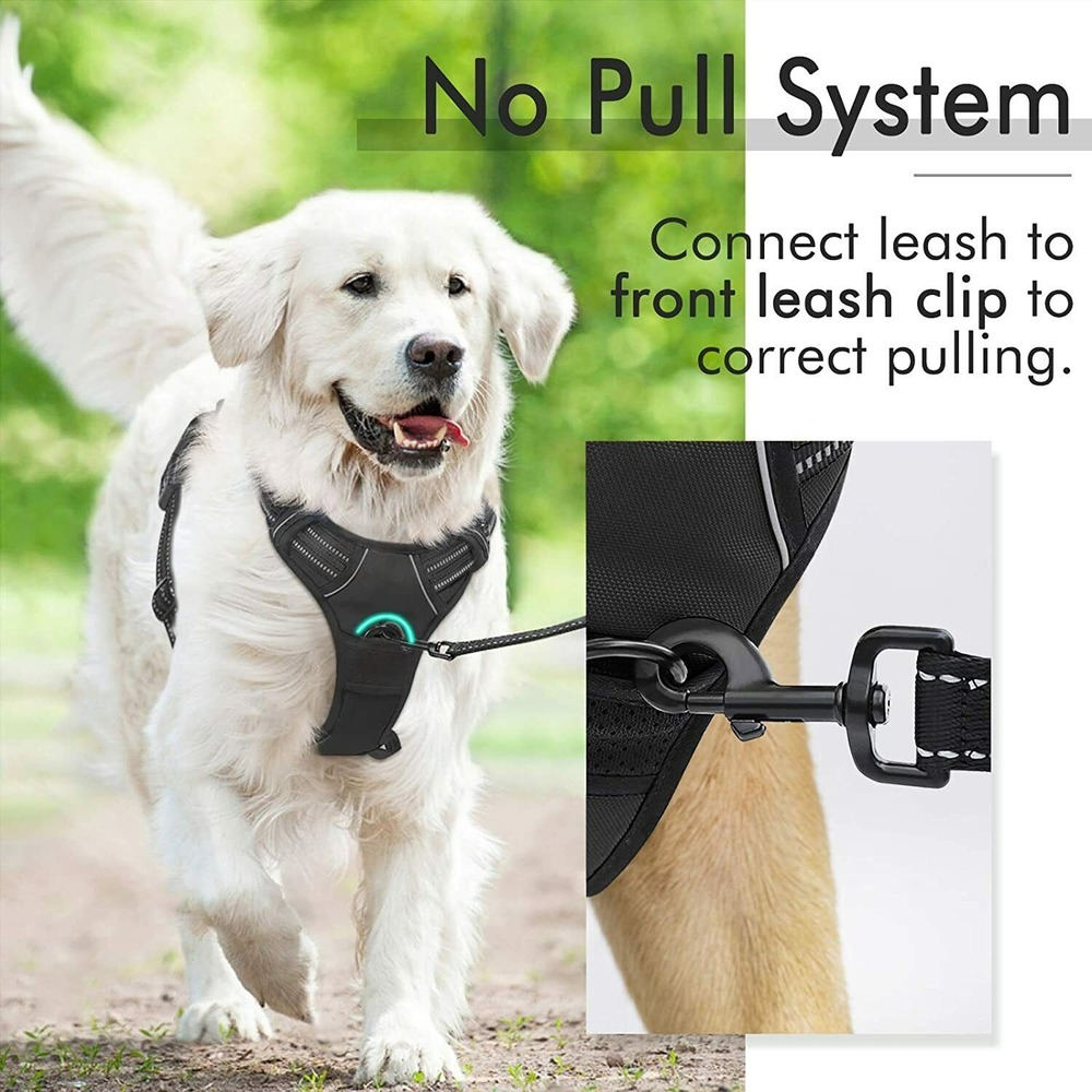 rabbitgoo Dog Harness No-Pull with 2 Leash Clips Adjustable Pet Vest Reflective Rabbitgoo B07D4G31SC - фотография #8