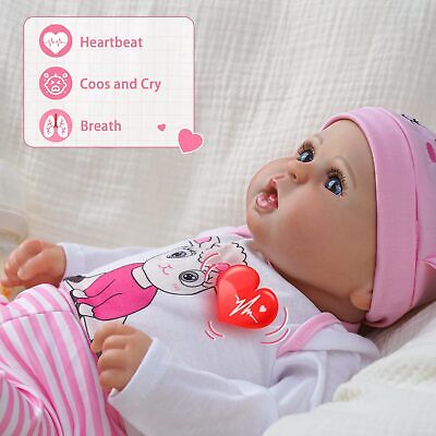 Reborn Baby Dolls with Voice Heartbeat and Breathing - Bailyn, 20 Inches Real... BABESIDE - фотография #2