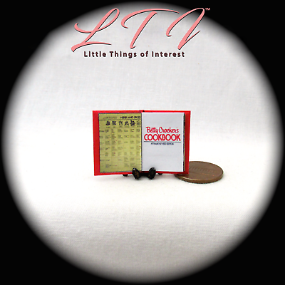 BETTY CROCKER'S COOKBOOK 1:12 Scale Miniature Readable Illustrated Book Little THINGS of Interest N/A - фотография #6
