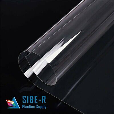 PETG CLEAR PLASTIC SHEET 0.020" VACUUM FORMING RC BODY HOBBY YOU PICK SIZE ^ Sibe Polymers PETG23