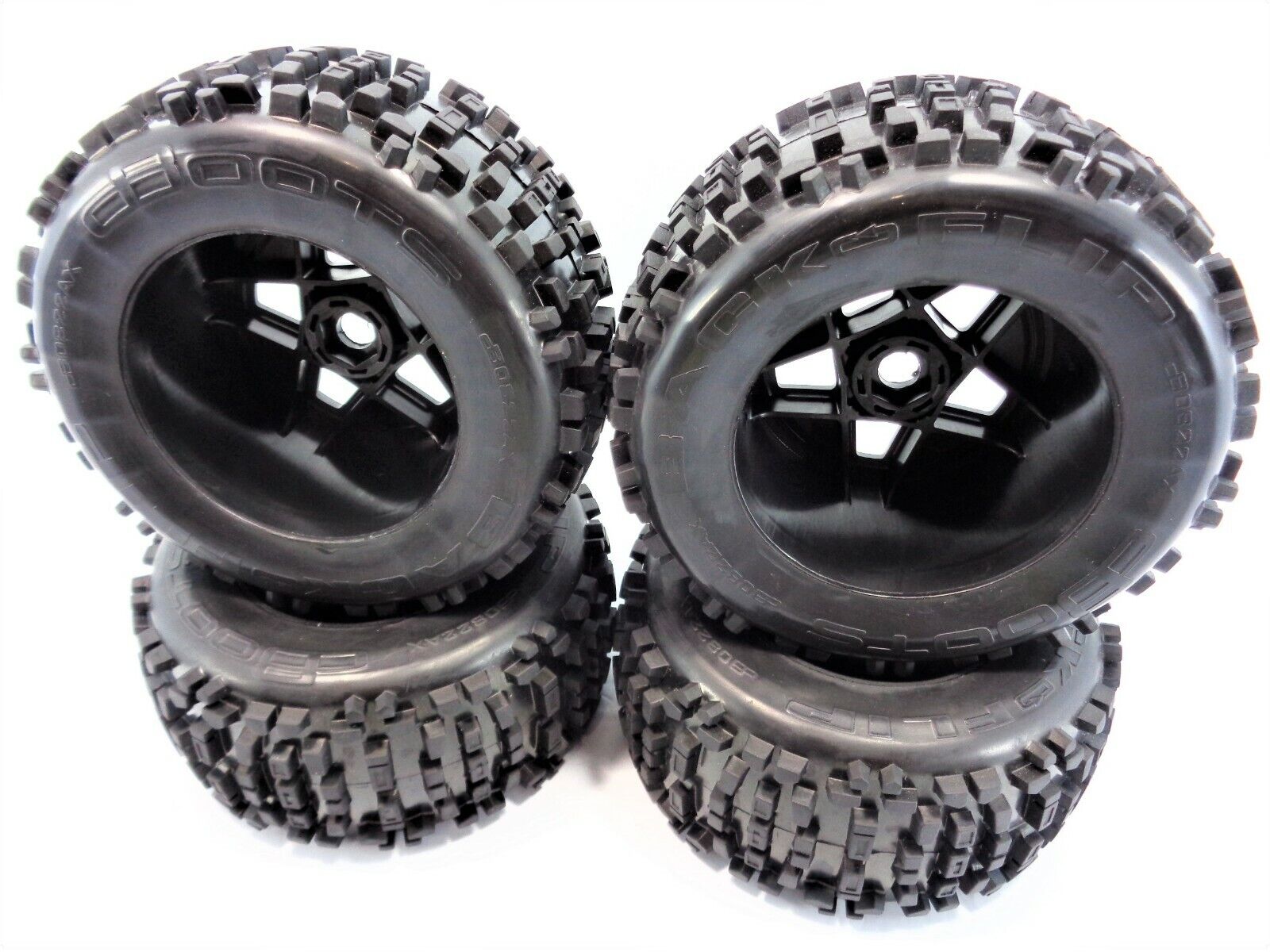 v5 Arrma Notorious 6s BLX dBoots Backflip Tires Black 17mm Wheels Kraton Outcast ARRMA AR510092 - фотография #4