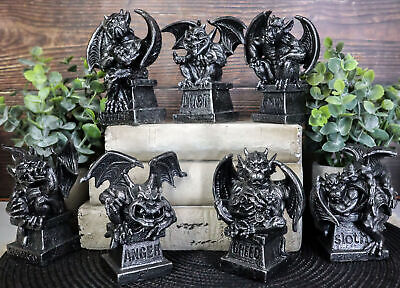 The Allegorical Seven Deadly Sins Gargoyle Figurine Set of 7 Wicked Gargoyles Без бренда - фотография #7