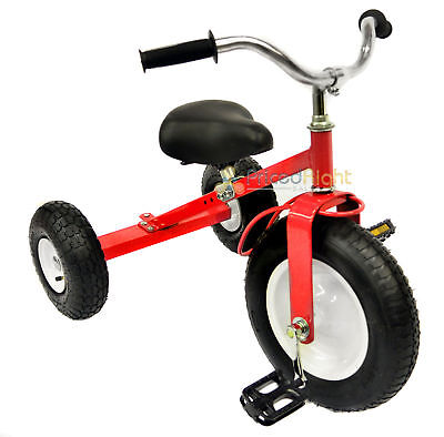 All Terrain Red Tricycle with Wagon Trike Set Pull Along Toy Outdoors Kids Pedal valley RedTrike - фотография #3