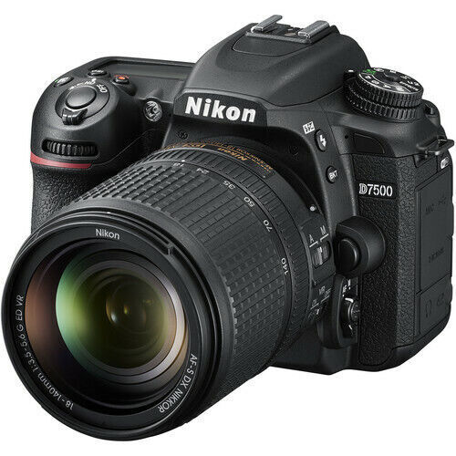 Nikon D D7500 20.9MP Digital SLR Camera - Black (Kit w/ 18-140mm VR Lens) USA Nikon 1582
