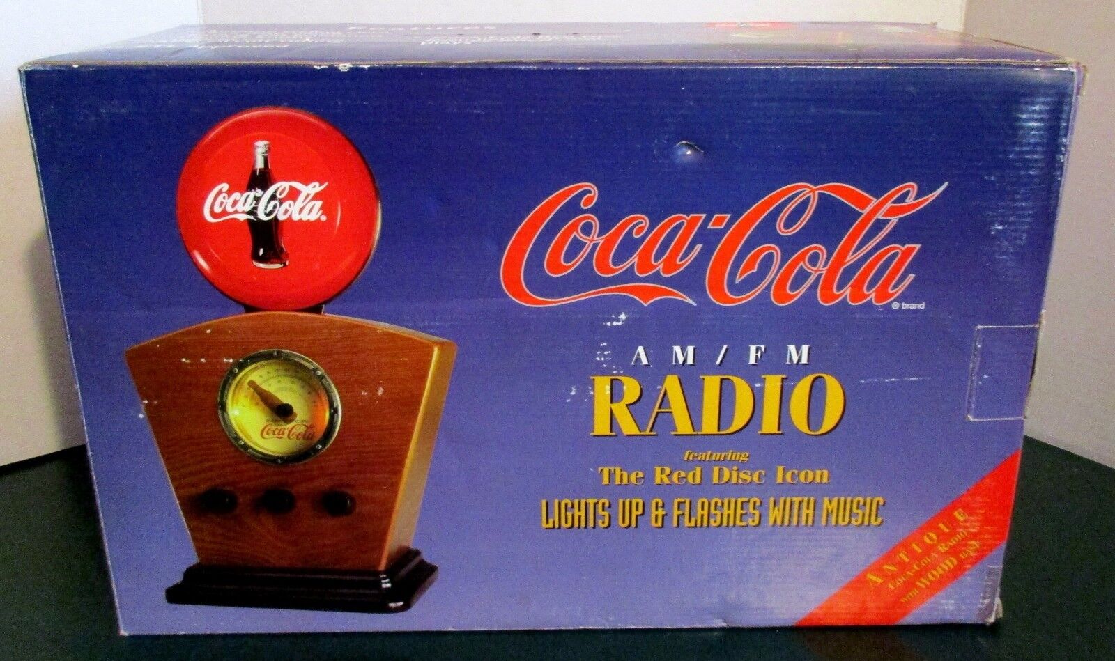 Coca Cola Radio AM / FM Original Box Antique Style 1934 Light Up Icon Dial 15" H Coca-Cola - фотография #11
