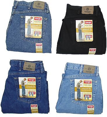 Wrangler Mens Jeans Relaxed Fit Five Star Many Sizes Many Colors New With Tags Wrangler Five Star