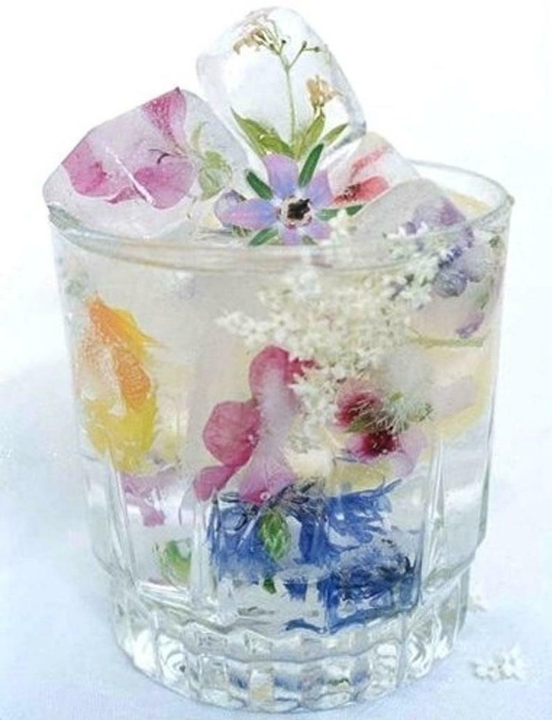 EDIBLE FRESH FLOWERS: Free Overnight, 200 Micro Blooms, Drink Garnish, Ice Cubes fresh origins SBMICROMIX1 - фотография #3