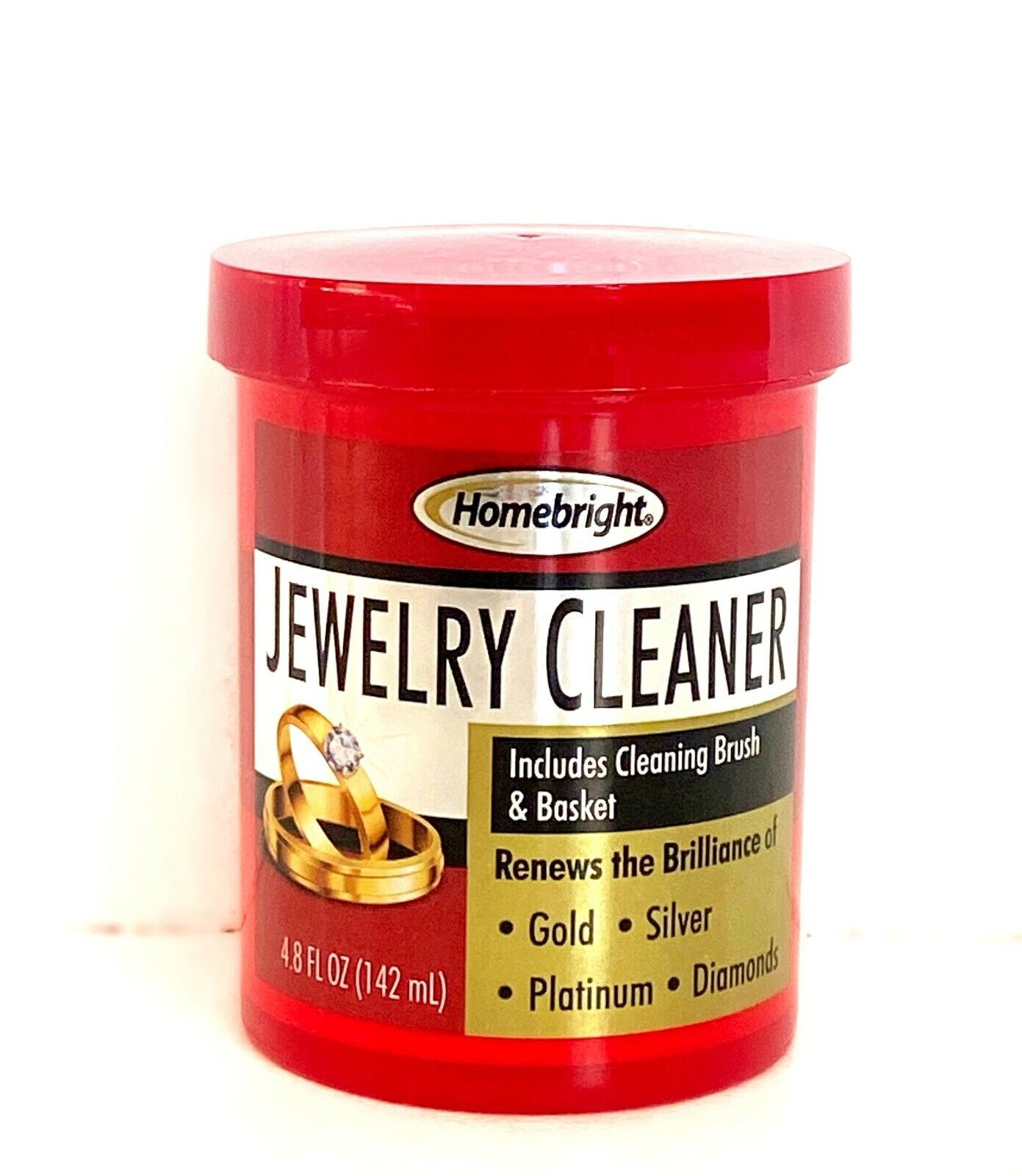 Jewelry Cleaner Solution Safely Clean All Jewelry Gold Silver Diamonds Stones Unbranded