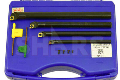 4PC SCLCR INDEXABLE BORING BAR  SET 3/8 1/2 5/8 3/4"+ 4 CCMT INSERTS $124 OFF M] Shars Tool 404-2154 - фотография #10