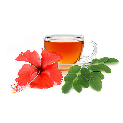 Moringa Hibiscus Tea Bags (30) All-Natural - Caffeine-Free, Premium Herbal Tea Zokiva Nutritionals ZOKIVA-MORINGA-HIBISCUS-TEA - фотография #6
