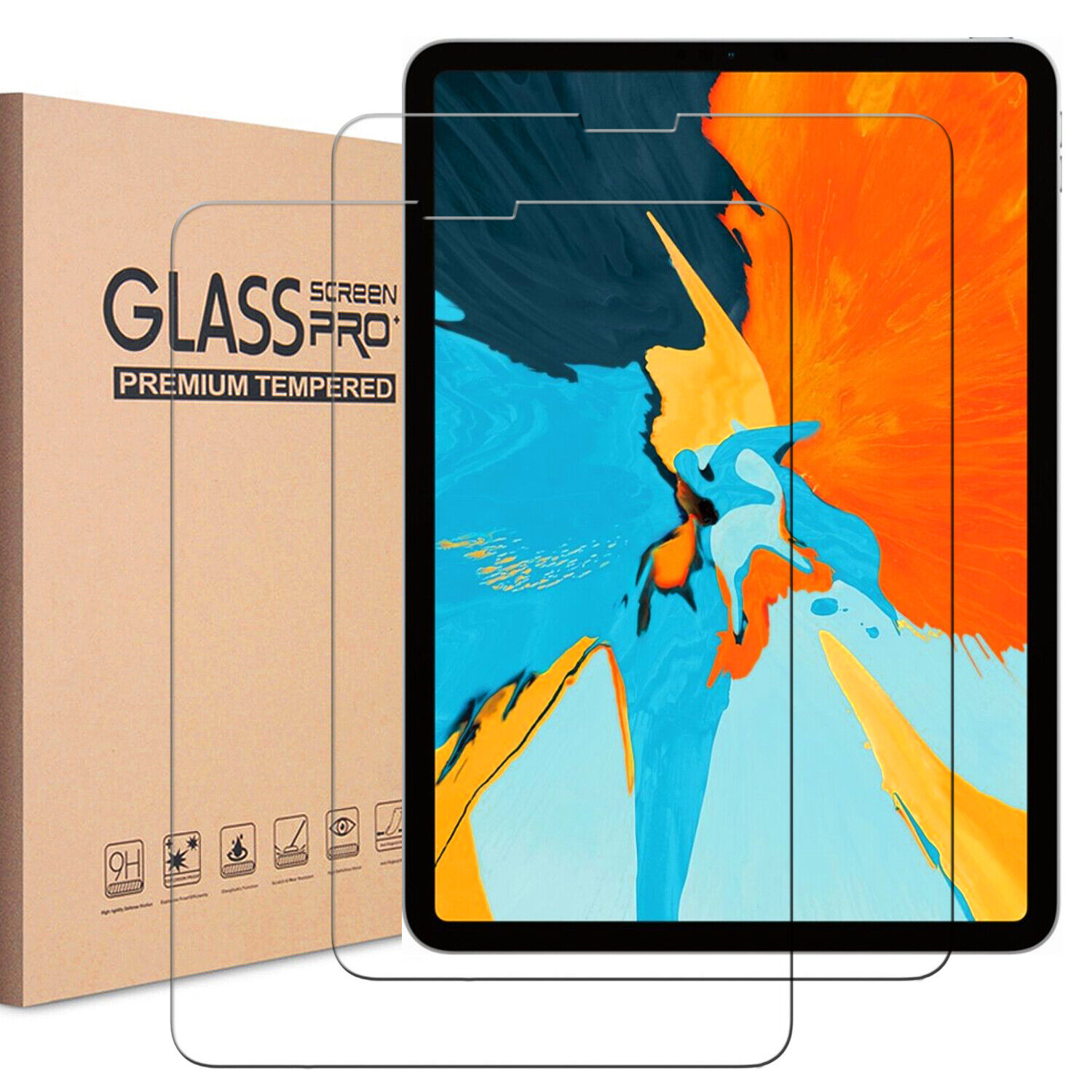 2x Tempered Glass Screen Protector For iPad 9.7 10.2 10.9 7th 5th 6 Mini Air Pro KIQ Does Not Apply