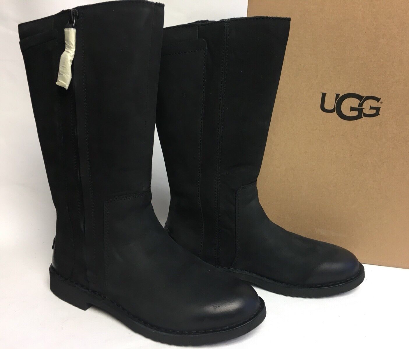 Ugg Australia Elly Black Tall Nubuck Boots 1017505 Wool Lined sizes women's UGG Australia - фотография #2