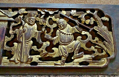 19th Century Chinese Antique Hand Carved Furniture Panel Без бренда - фотография #5