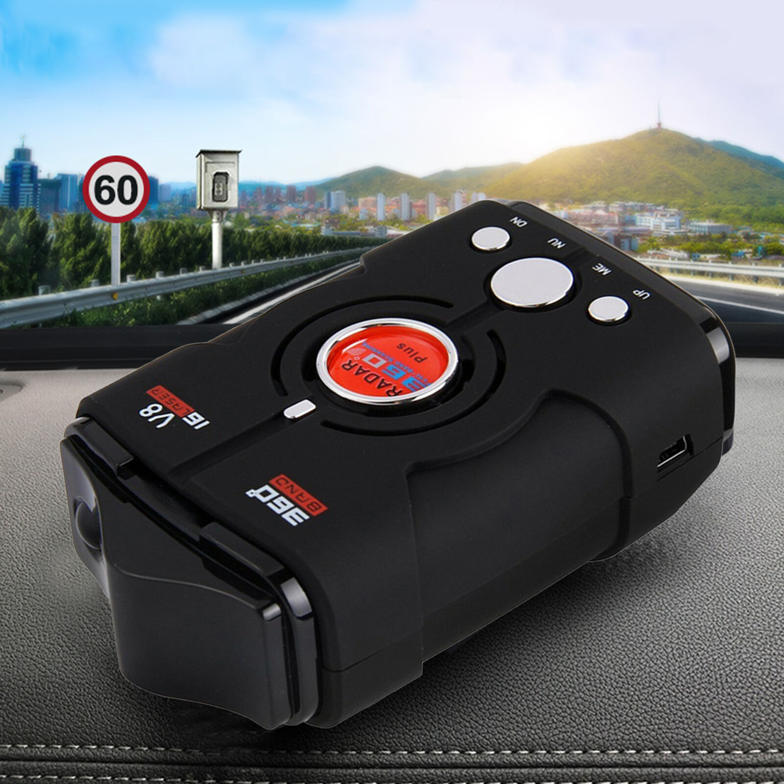 Car Vehicle Speed Detector ABS 360 Degrees Detecting Mobile Speed Detector Unbranded Does Not Apply - фотография #3