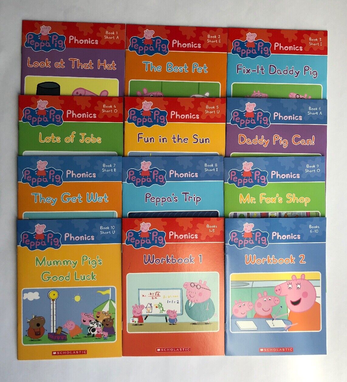 Peppa Pig Childrens Books Phonics Learn to Read Gift Set Lot 12 Без бренда - фотография #11