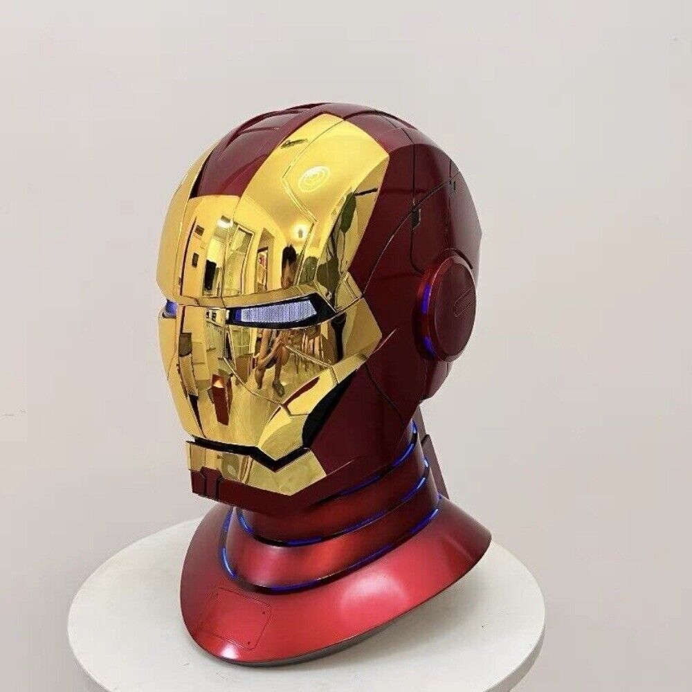 AUTOKING Iron Man MK5 Mask Helmet Golden Ver.Wearable Voice-control COSPLAY Unbranded - фотография #7