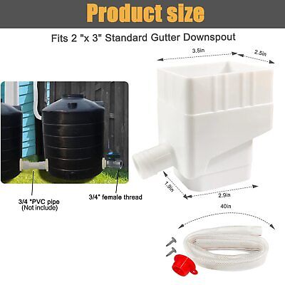Prevent Overflow Rainwater Collection System,Downspout Diverter,Rain Water Ca... perfsign - фотография #6