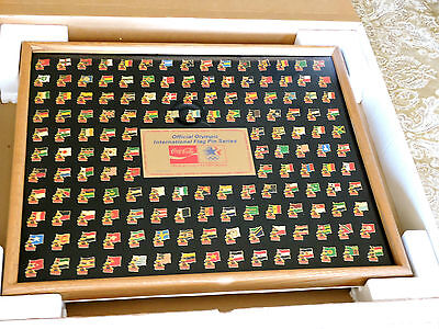 1984 Olympics Coca-Cola 150 Nation Flag Pin Set Framed Coke Ltd, NIB Los Angeles Coca-Cola - фотография #7