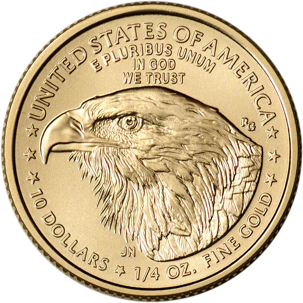 American Gold Eagle (1/4 oz) $10 - BU - Random Date Без бренда - фотография #4