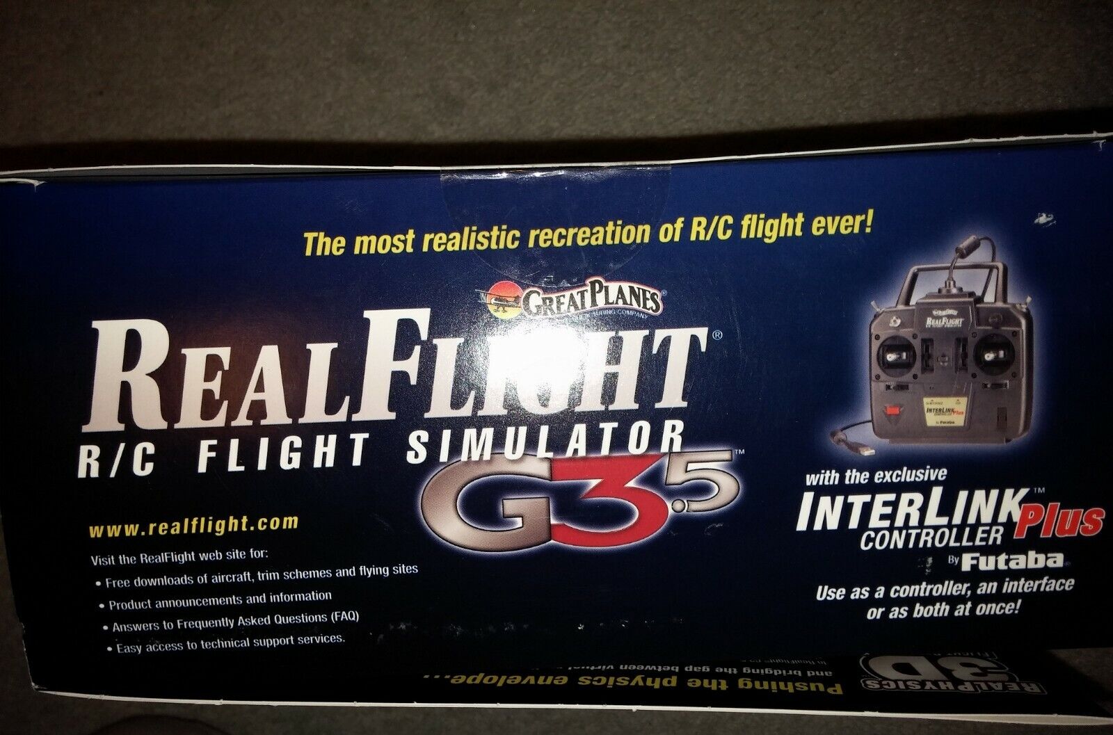 Real Flight RC Simulator G3.5 RealFlight R/C 3D Controller Futaba Sealed New Box RealFlight Does Not Apply - фотография #2
