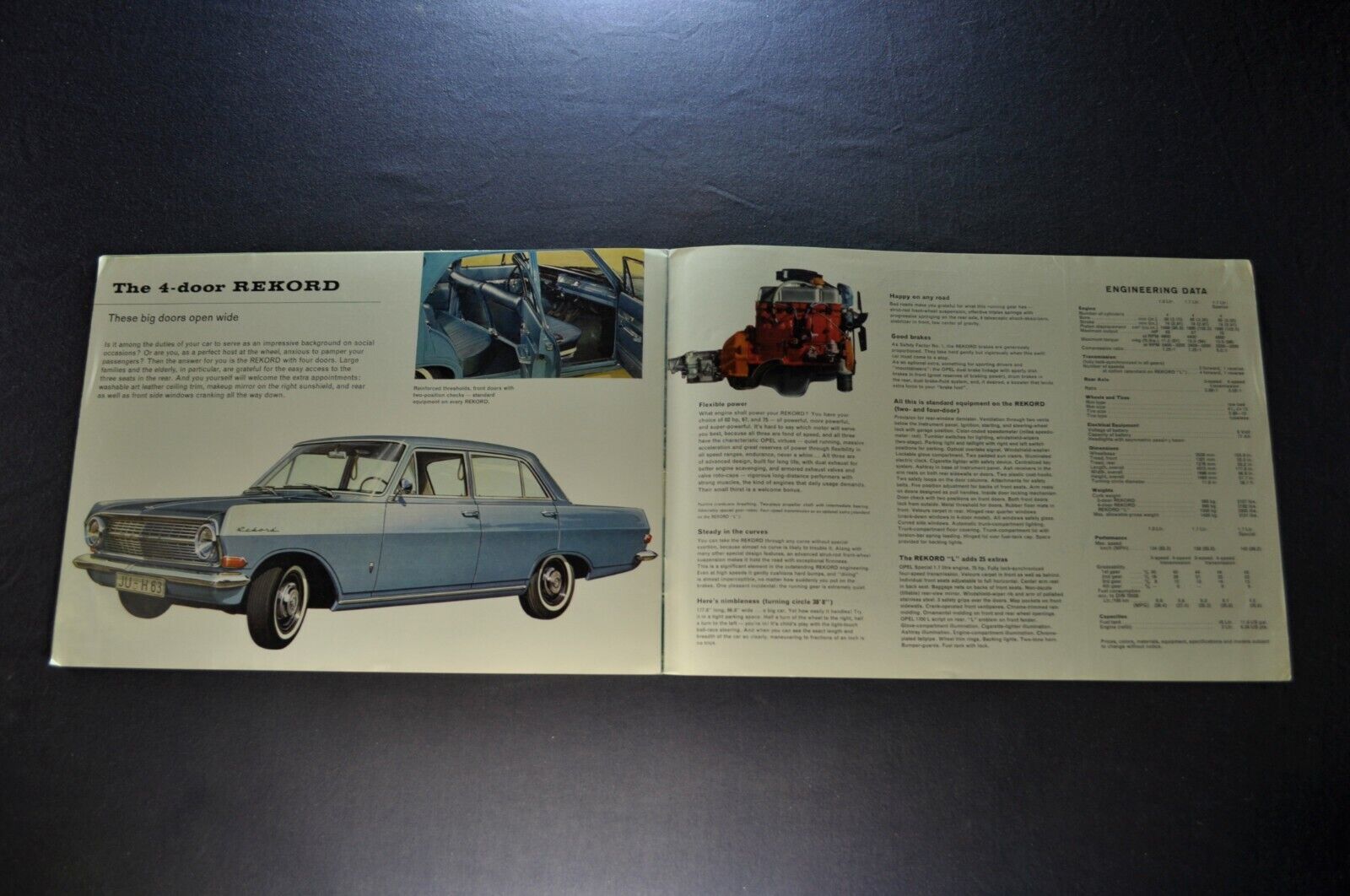 1964 Opel Rekord Catalog Sales Brochure L Sedan Excellent Original 64 Без бренда Rekord - фотография #6