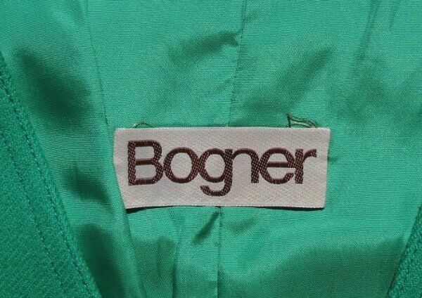 Vintage BOGNER Women’s Green Wool Zip Vest Jacket size 38 10 fits US 4 6 Bogner - фотография #6