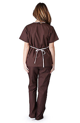 Medical Nursing Women Scrubs NATURAL UNIFORMS Contrast Mock Sets Size XS - 3XL Natural Uniforms - фотография #9