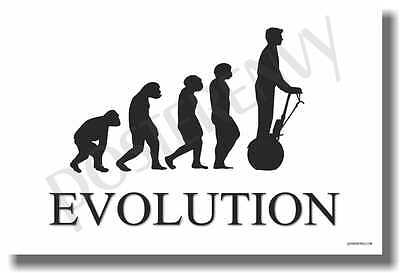 Segway Evolution - White - NEW Novelty Humor Poster (hu246) PosterEnvy