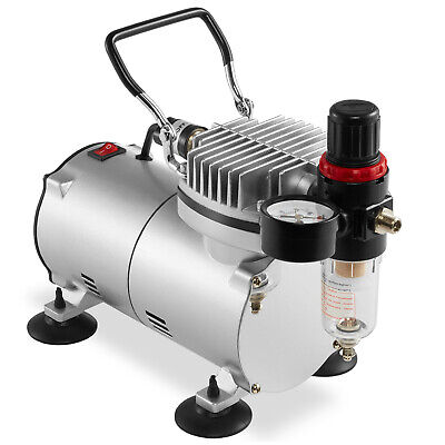 Starter Airbrush Kit Single Action Siphon Air Compressor Crafts Hobby Art PointZero Does Not Apply - фотография #2