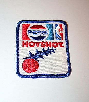 Vtg HotShot NBA Basketball Contest Tournament Pepsi Cola Soda Cloth Patch 1980s  Pepsi / NBA