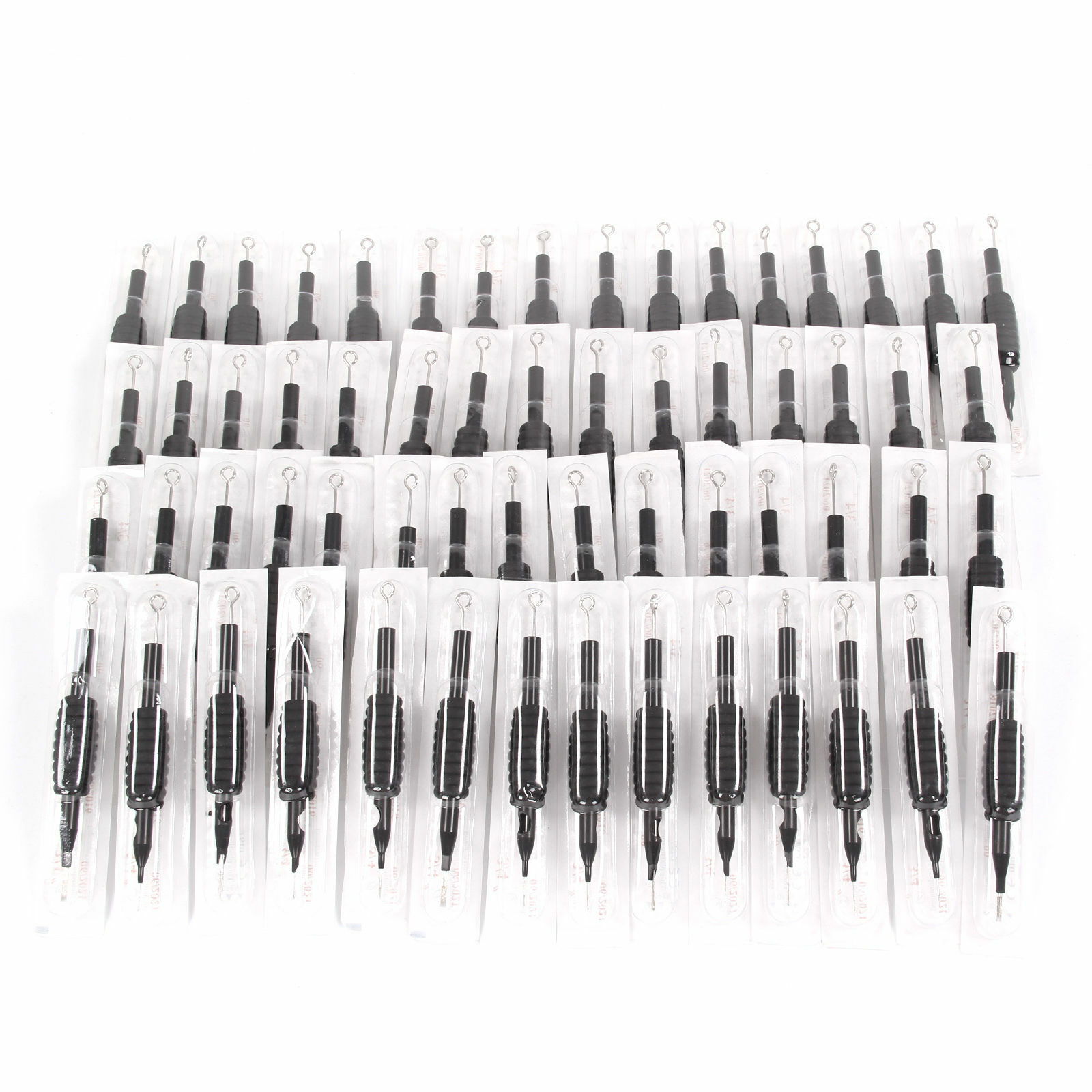 60*Disposable Tattoo Sterilized Needles Mixed Assorted with Tube 3/4 Grip Tip Unbranded Does not apply - фотография #3