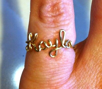Custom Wire Jewelry Name Ring, Great Personalized Gift! Без бренда - фотография #8
