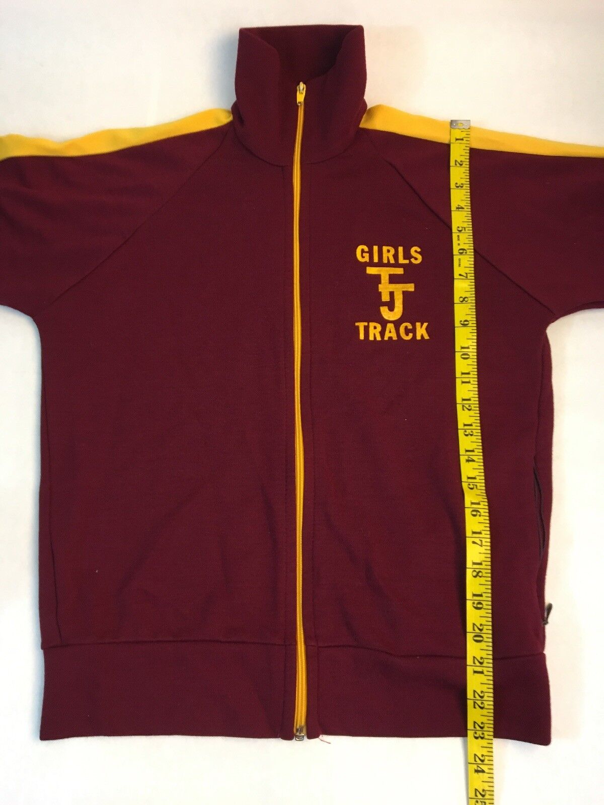 VTG Thomas Jefferson High School Girls Track Jacket Women’s S Zip Sport Casuals Sport casuals - фотография #5