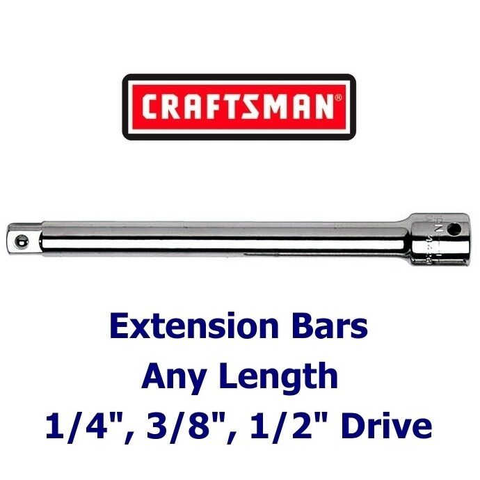 Craftsman 1/4" 3/8" 1/2" in. Drive Extension Bar - Socket Ratchet - ANY SIZE Craftsman SAE Dr., 1.5, 2, 3, 6,10 inch Sears Mechanics Tool - фотография #2