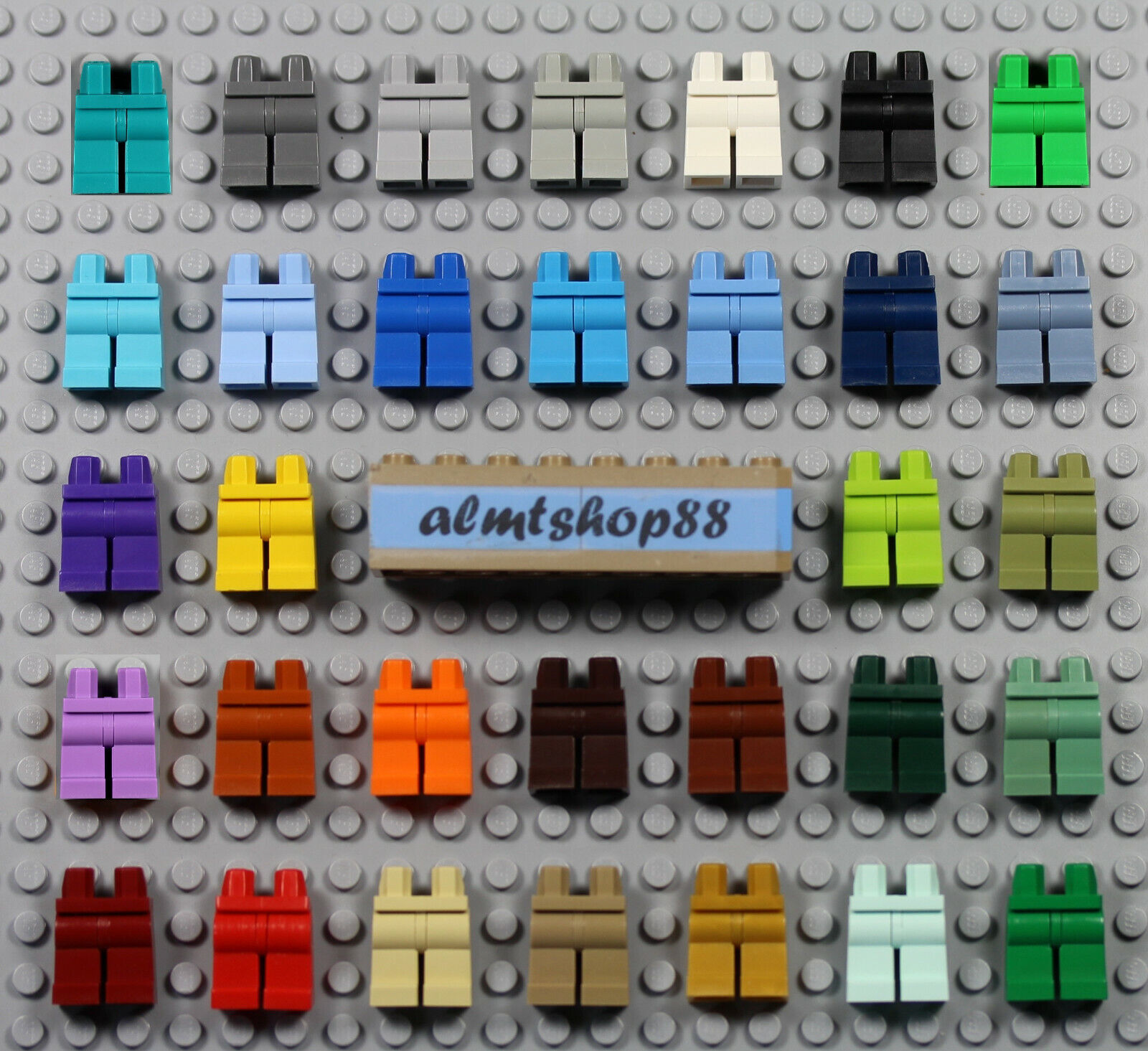 LEGO - Minifigure Legs - PICK YOUR COLORS - Plain Solid Pants Body Parts Hips LEGO