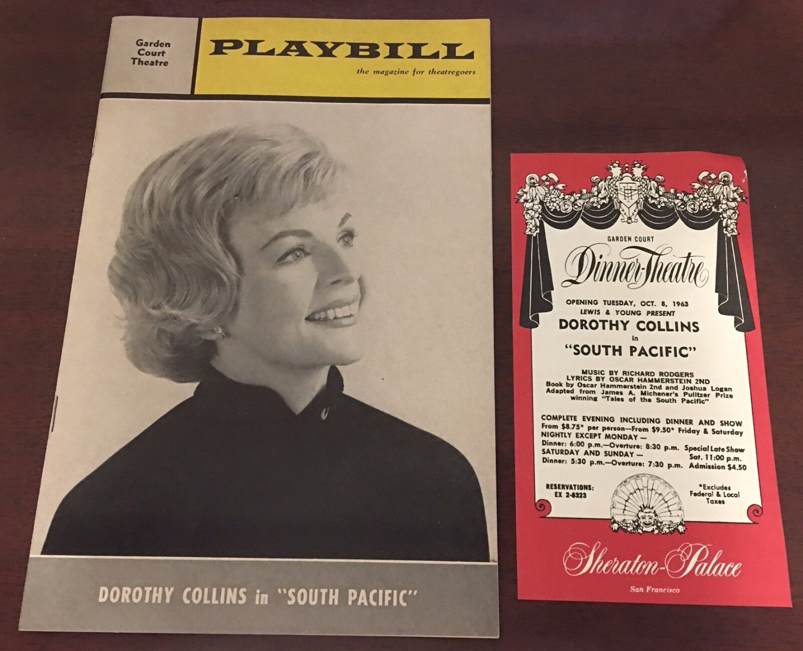 Vintage October 1963 Playbill Dorothy Collins in South Pacific Program Без бренда