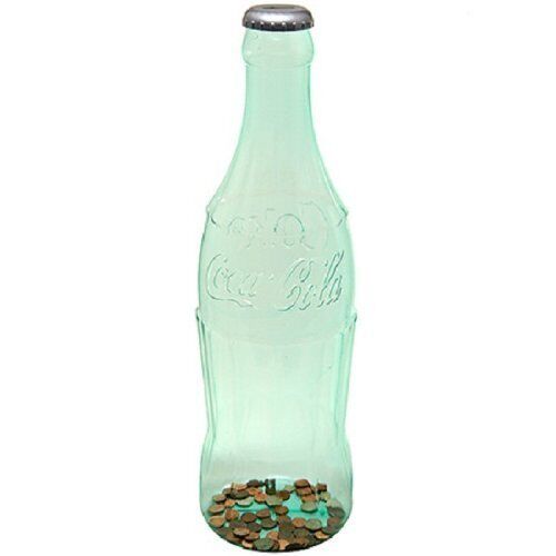 NEW Large 23" Coca Cola Bottle Bank Coins Coke Red or Clear - Free USA Shipping! Coca-Cola