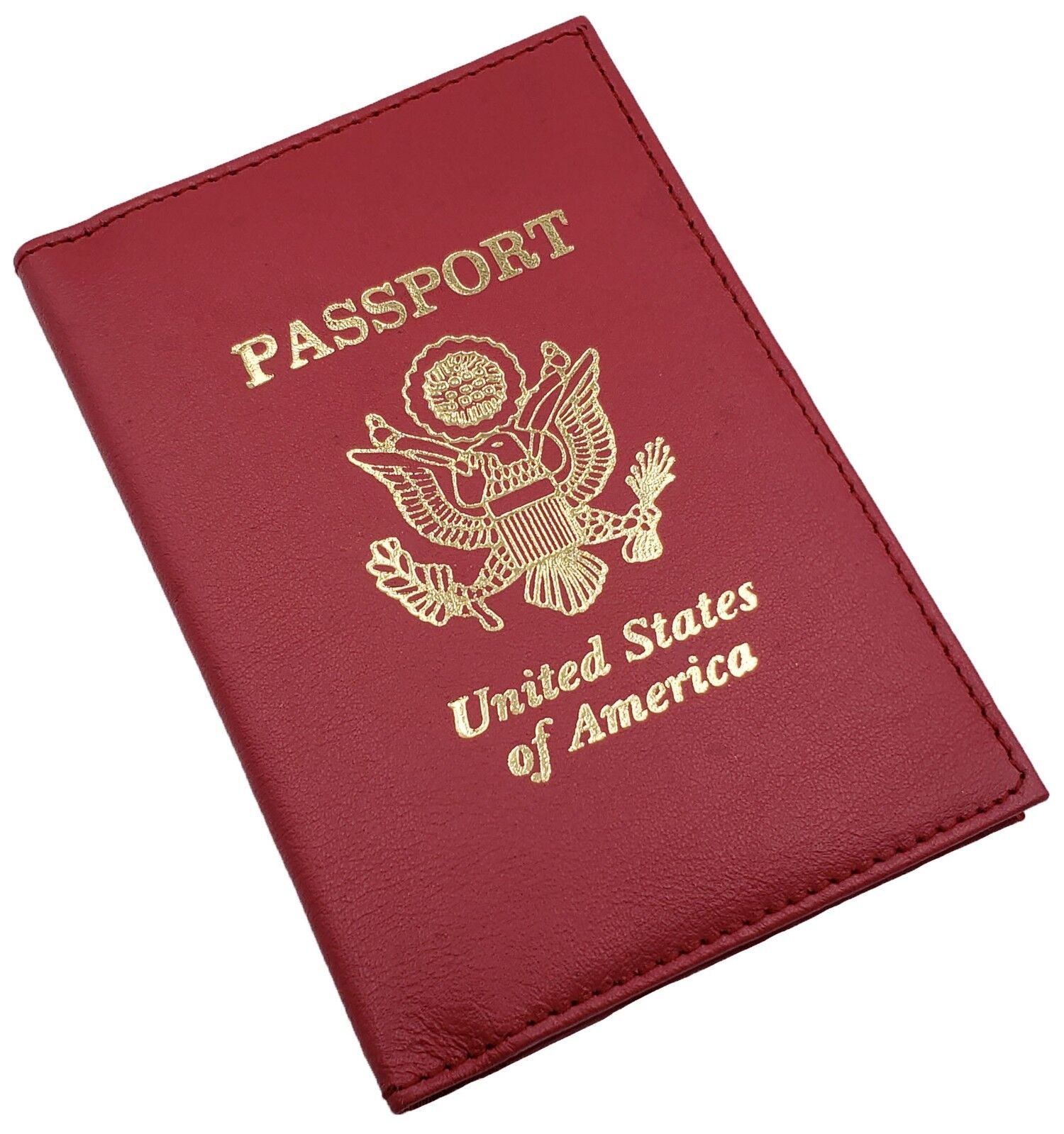 AG Wallets Leather US Passport Cover ID Holder Wallet Travel Case Handmade New Handmade 5531usa - фотография #4