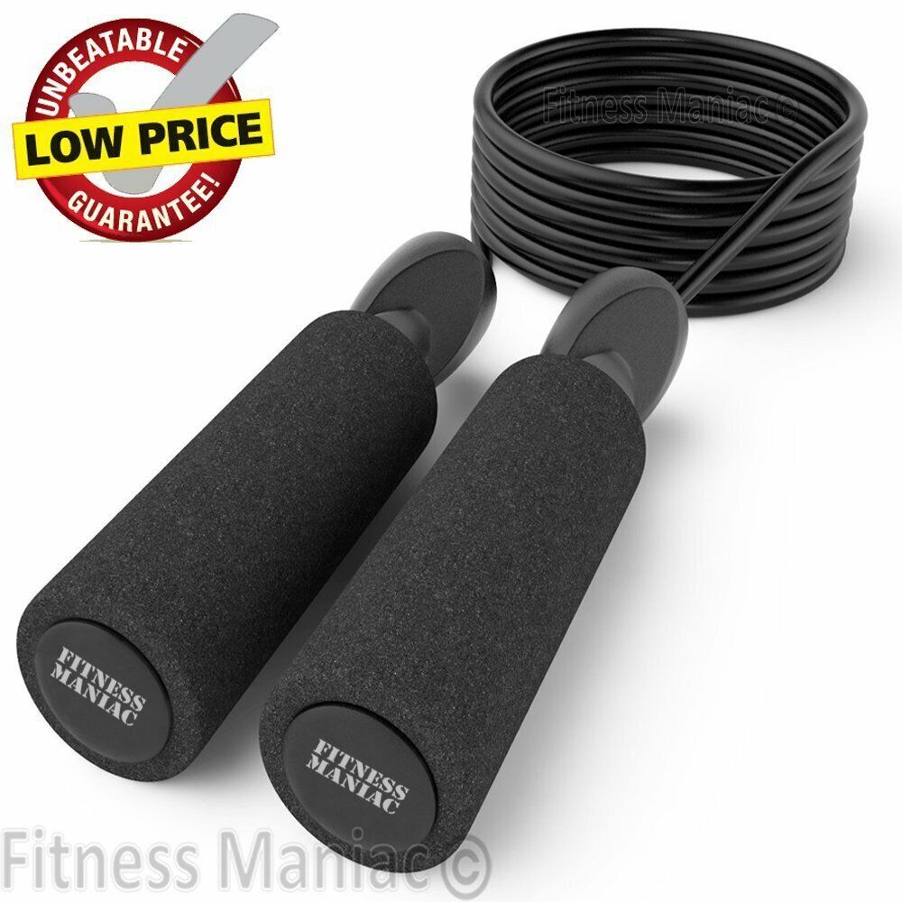 Aerobic Exercise Boxing Skipping Jump Rope Adjustable Bearing Speed Fitness BLK FITNESS MANIAC Does Not Apply - фотография #6