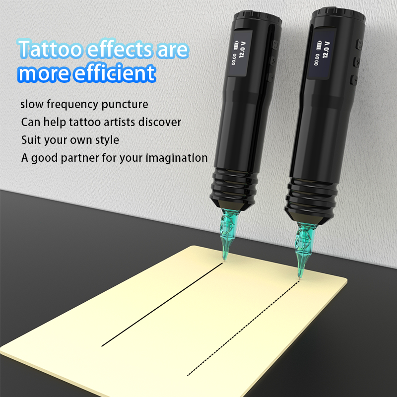YILONG wireless tattoo machine 4.0MM 12V 1000RPM 20 needles 200 ink cups Yilong - фотография #5