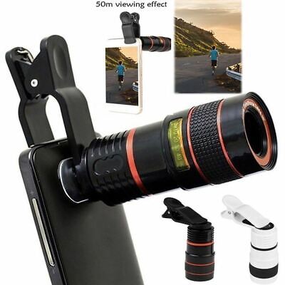 HD 8X Clip On Optical Zoom Telescope Camera Lens For Universal Mobile Phone Без бренда