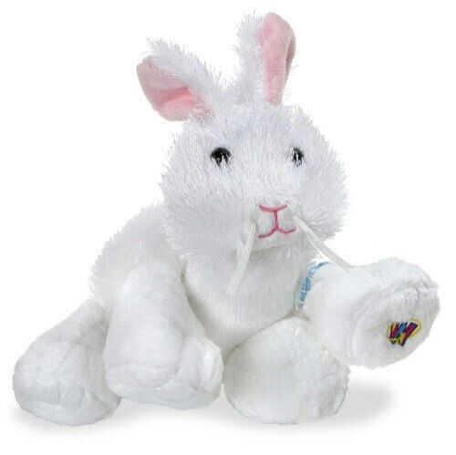 NWT Ganz Webkinz Lil’Kinz 8" White Rabbit Bunny Plush HM078 Sealed Code Webkinz HS078