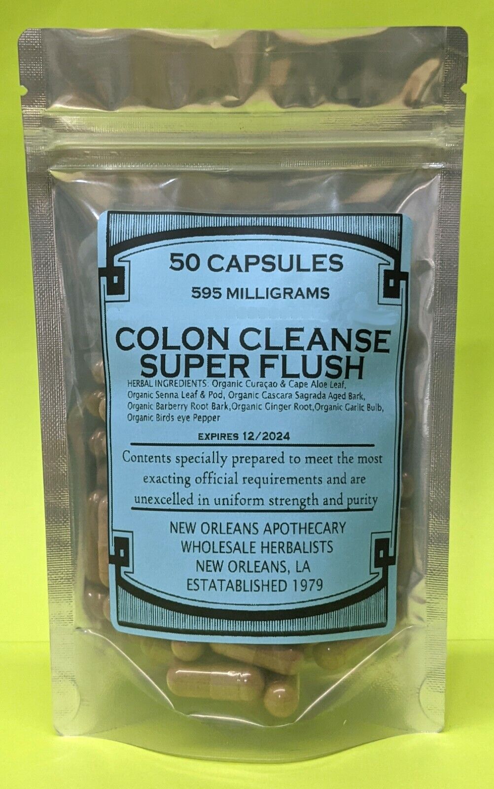 Colon Cleanse Super Flush All Organic Herbs Flush Pounds Lose Weight Detox Sebi New Orleans Apothecary - фотография #3