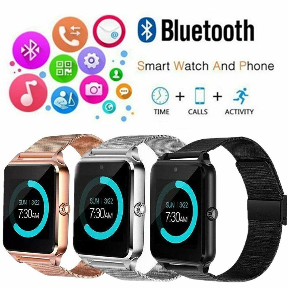 New Z60 Bluetooth Smart Watch GSM SIM Phone Mate Stainless Steel For IOS Android Unbranded/Generic Does Not Apply