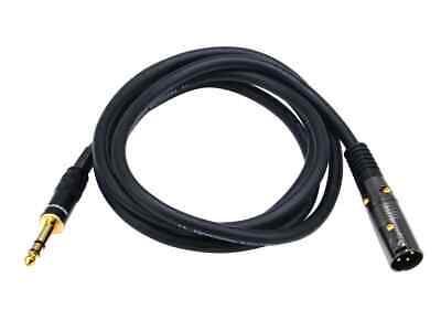 Monoprice XLR Male to 1/4in TRS Male Cable - 6 Feet | 16AWG, Gold Plated Monoprice 104761