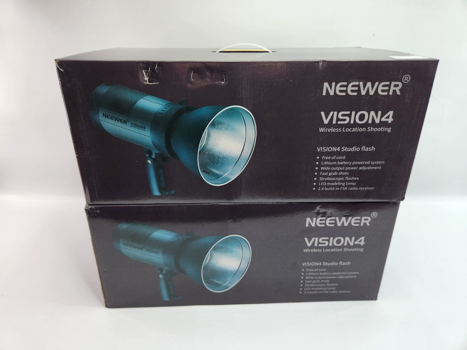 2 Pack Neewer Vision4 Wireless Studio Flash - Wireless Lithium Battery Neewer