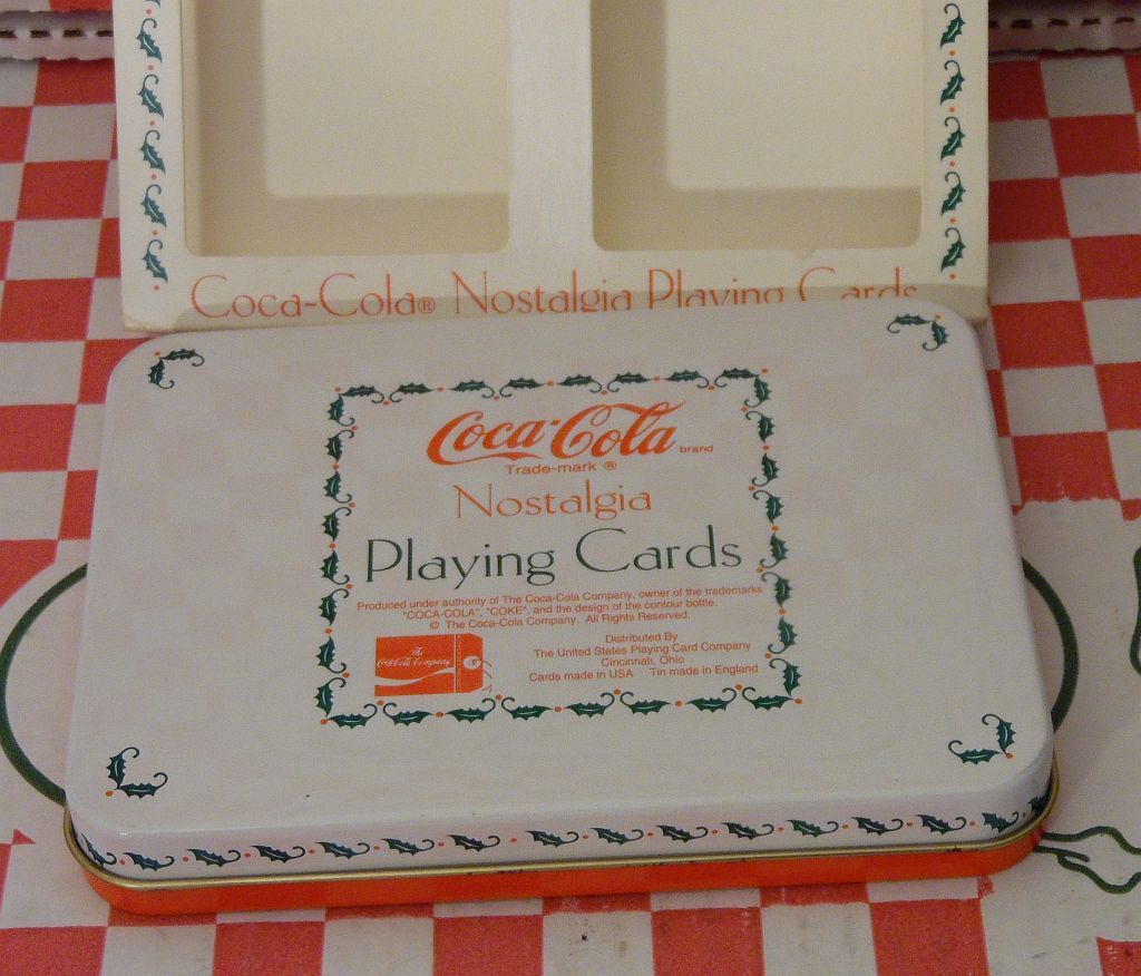 3 Sets 6 Decks Coca Cola Coke Tin & Playing Card Sets 1 with Score Pad Pencil Без бренда - фотография #4