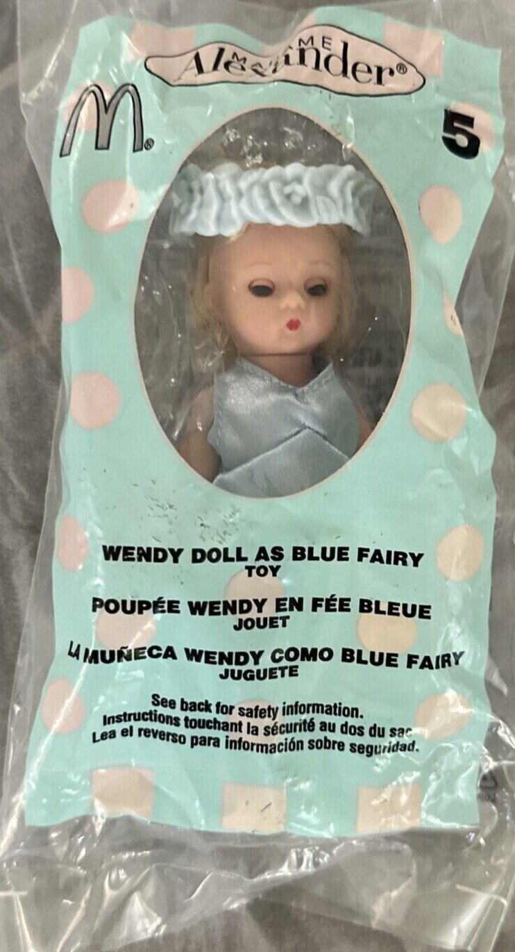 McDonalds Happy Meal Madame Alexander 2004 #5 Wendy Doll as Blue Fairy Unopened  Madame Alexander Cruella De Vil