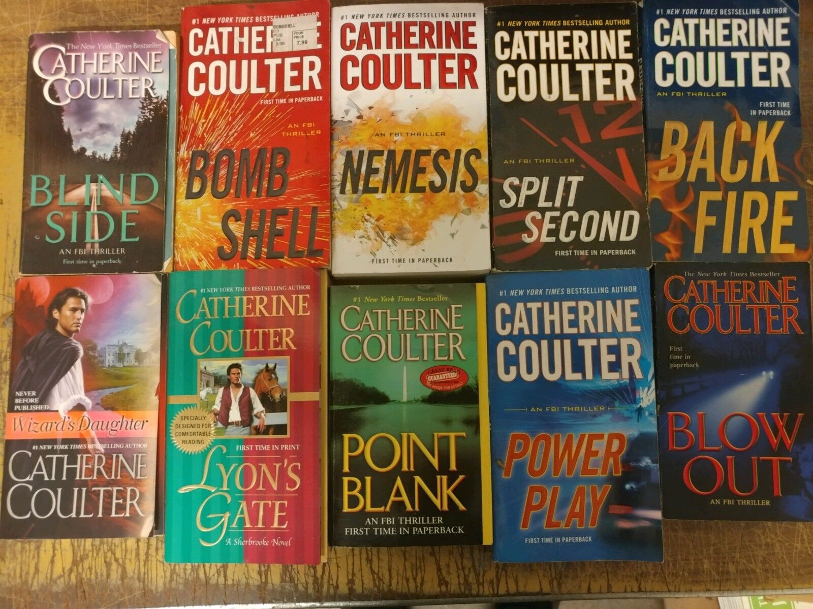 Lot of 10 Catherine Coulter FBI Mystery Thriller MIX Popular Paperback Books MIX Без бренда - фотография #6
