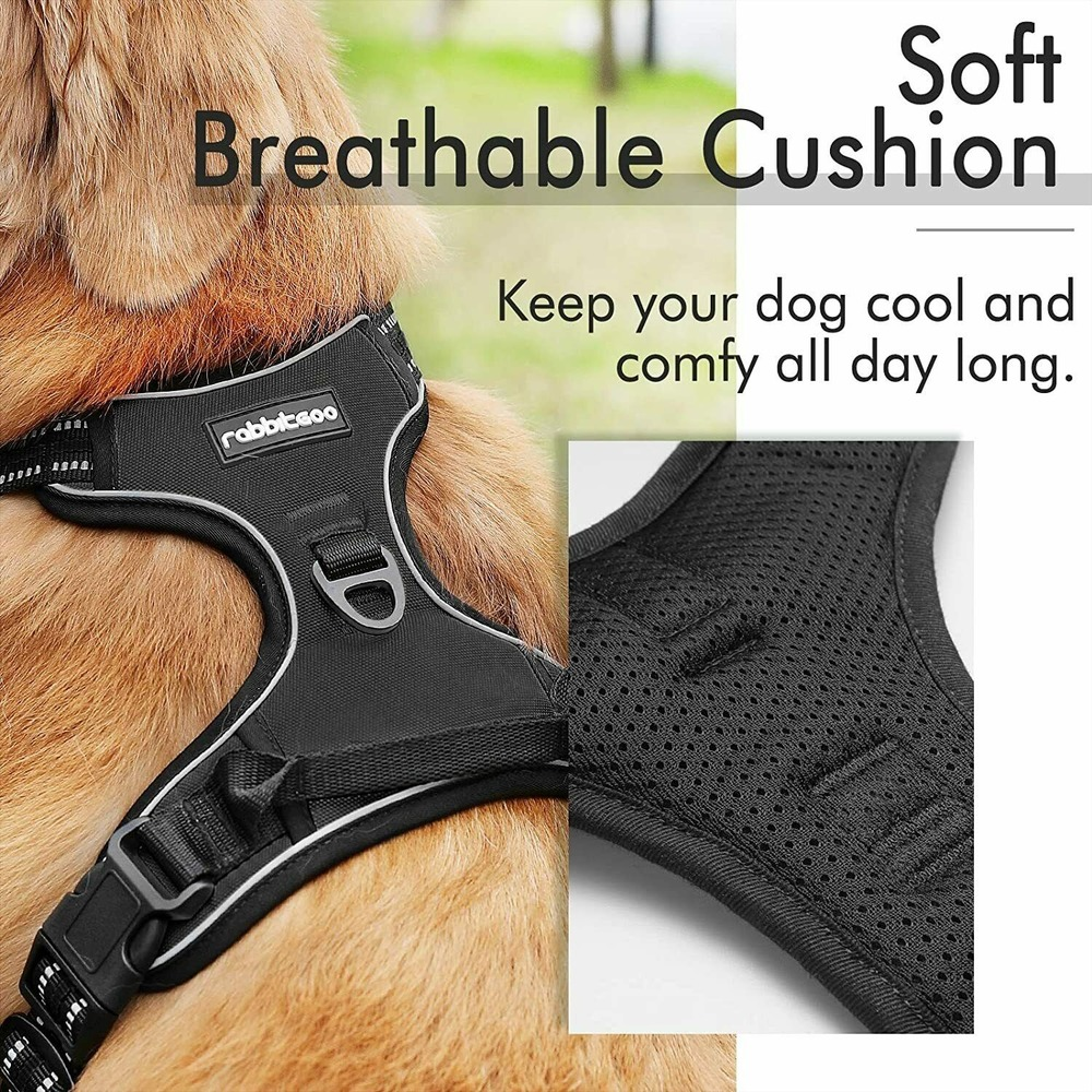 rabbitgoo Dog Harness No-Pull with 2 Leash Clips Adjustable Pet Vest Reflective Rabbitgoo B07D4G31SC - фотография #6